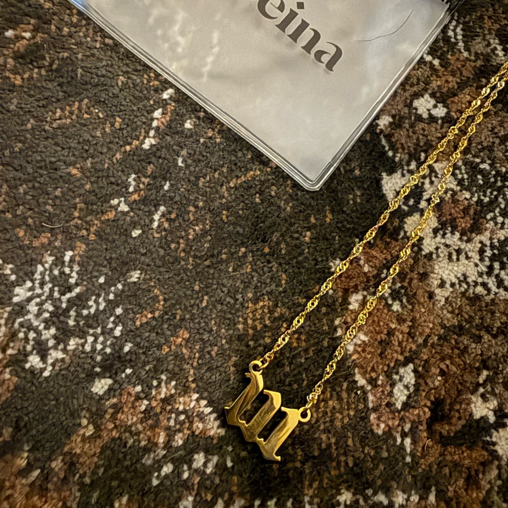 111 gold necklace